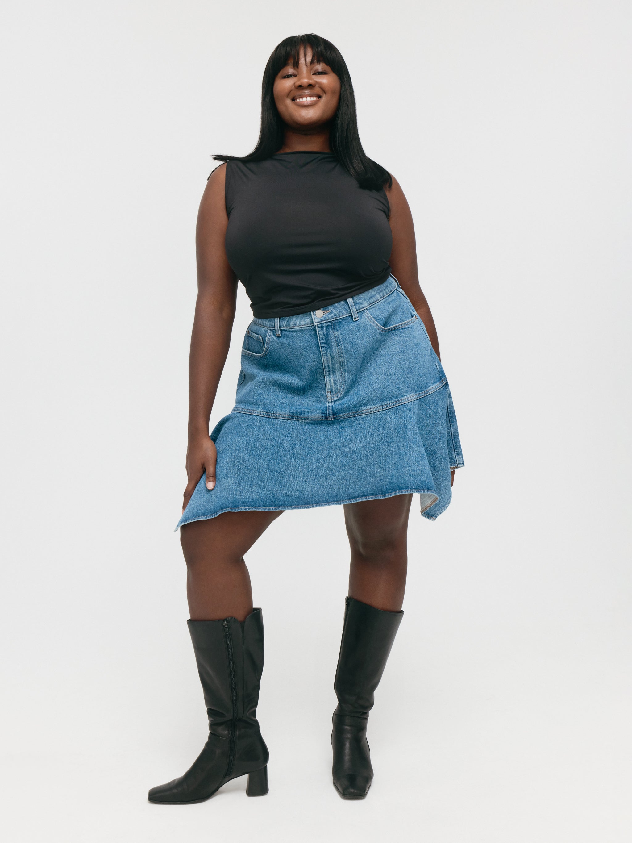 HAV PLUS - DENIM MINI SKIRT | TUNNEL VISION